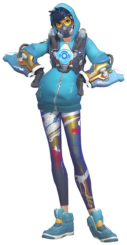 Overwatch Tracer Costume Graffiti Skin